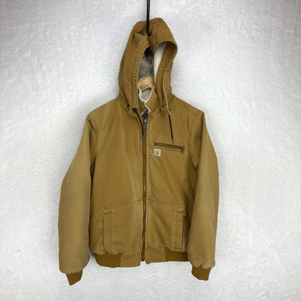 Carhartt Wildwood Jacket Sherpa Lined Womens Medium Wildwood 100815 211 Brown